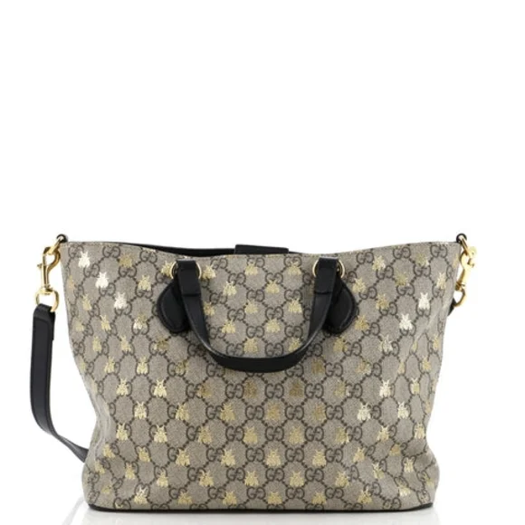 Gucci Ophidia GG Supreme Bee Print Small Tote Bag - Picture 10 of 10